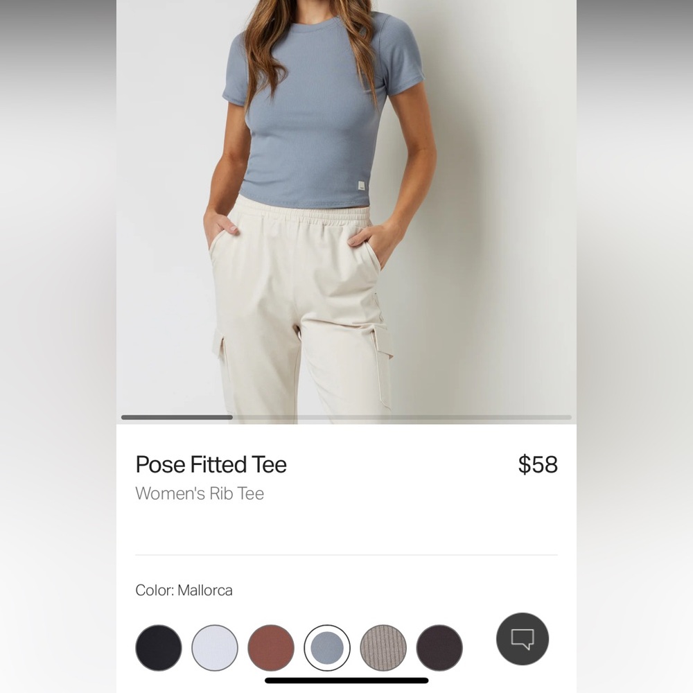 Vuori Pose Fitted Tee